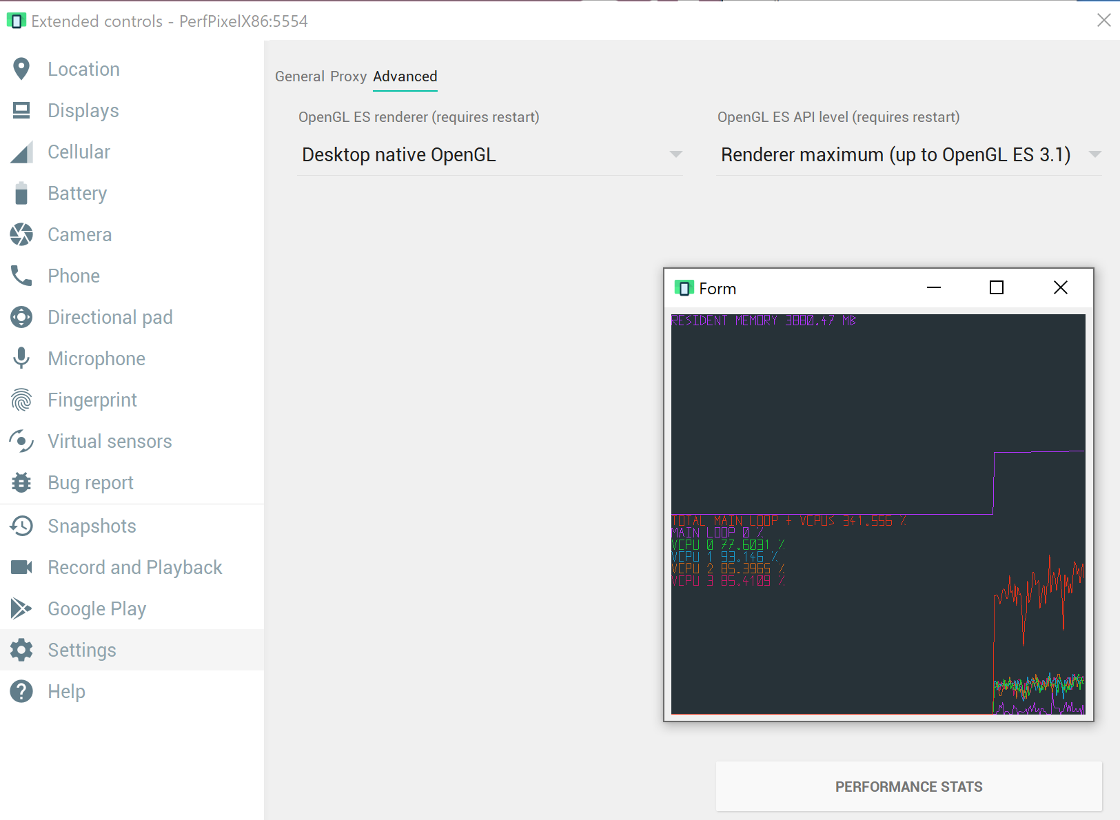 Running a performant android emulator for Window 10, AMD processor and RX580 GPU